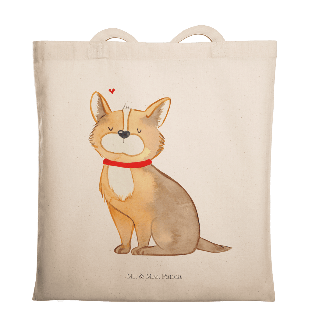 Tragetasche Hundeglück Beuteltasche, Beutel, Einkaufstasche, Jutebeutel, Stoffbeutel, Hund, Hundemotiv, Haustier, Hunderasse, Tierliebhaber, Hundebesitzer, Sprüche, Corgie, Hundeliebe, Spruch, Hundemama, Liebe
