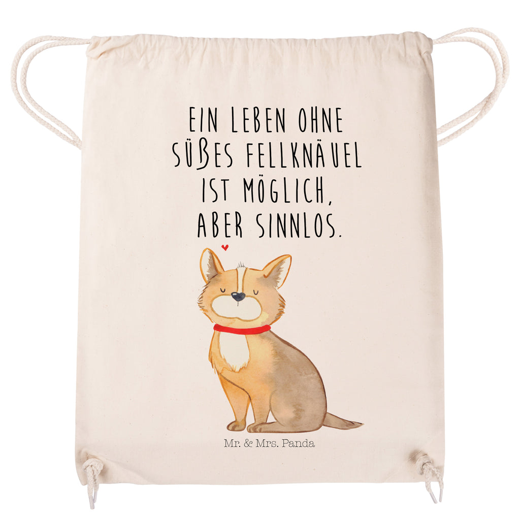 Sportbeutel Hundeglück Turnbeutel, Beutel, Sporttasche, Tasche, Stoffbeutel, Hund, Hundemotiv, Haustier, Hunderasse, Tierliebhaber, Hundebesitzer, Sprüche, Corgie, Hundeliebe, Spruch, Hundemama, Liebe