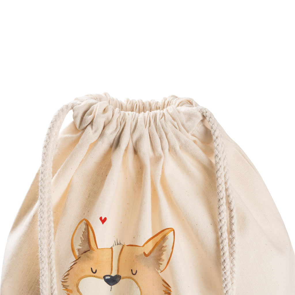 Sportbeutel Hundeglück Turnbeutel, Beutel, Sporttasche, Tasche, Stoffbeutel, Hund, Hundemotiv, Haustier, Hunderasse, Tierliebhaber, Hundebesitzer, Sprüche, Corgie, Hundeliebe, Spruch, Hundemama, Liebe