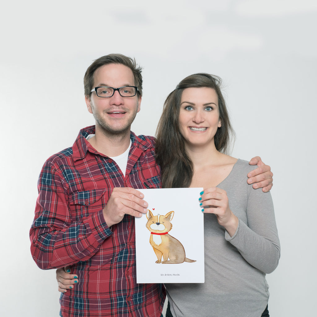 Poster Hundeglück Poster, Wandposter, Bild, Wanddeko, Küchenposter, Kinderposter, Wanddeko Bild, Raumdekoration, Wanddekoration, Handgemaltes Poster, Mr. & Mrs. Panda Poster, Designposter, Kunstdruck, Posterdruck, Hund, Hundemotiv, Haustier, Hunderasse, Tierliebhaber, Hundebesitzer, Sprüche, Corgie, Hundeliebe, Spruch, Hundemama, Liebe