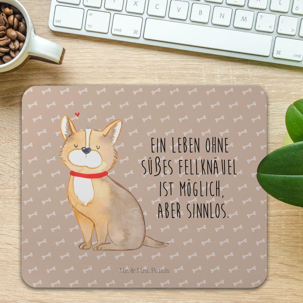 Mauspad Hundeglück Mousepad, Computer zubehör, Büroausstattung, PC Zubehör, Arbeitszimmer, Mauspad, Einzigartiges Mauspad, Designer Mauspad, Hund, Hundemotiv, Haustier, Hunderasse, Tierliebhaber, Hundebesitzer, Sprüche, Corgie, Hundeliebe, Spruch, Hundemama, Liebe