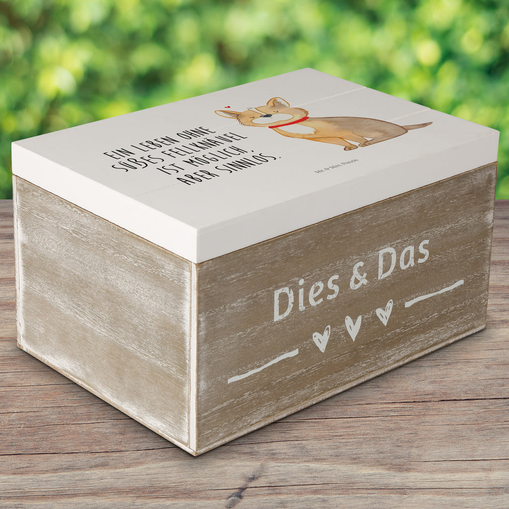 Holzkiste Hundeglück Corgie, Hund, Hundeliebe, Spruch, Hundemama, Hundebesitzer, Liebe Holzkiste, Kiste, Schatzkiste, Truhe, Schatulle, XXL,  Erinnerungsbox, Erinnerungskiste, Dekokiste, Aufbewahrungsbox  Hund, Hundemotiv, Haustier, Hunderasse, Tierliebhaber, Hundebesitzer, Sprüche