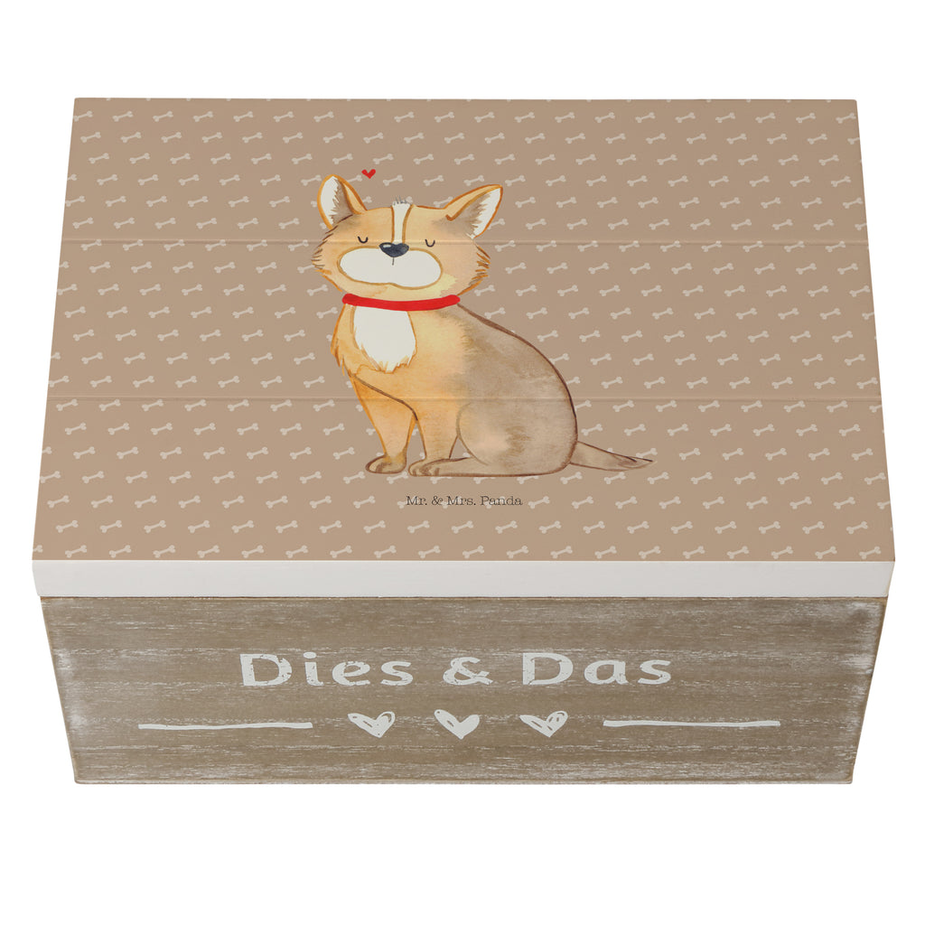 Holzkiste Hundeglück Corgie, Hund, Hundeliebe, Spruch, Hundemama, Hundebesitzer, Liebe Holzkiste, Kiste, Schatzkiste, Truhe, Schatulle, XXL,  Erinnerungsbox, Erinnerungskiste, Dekokiste, Aufbewahrungsbox  Hund, Hundemotiv, Haustier, Hunderasse, Tierliebhaber, Hundebesitzer, Sprüche