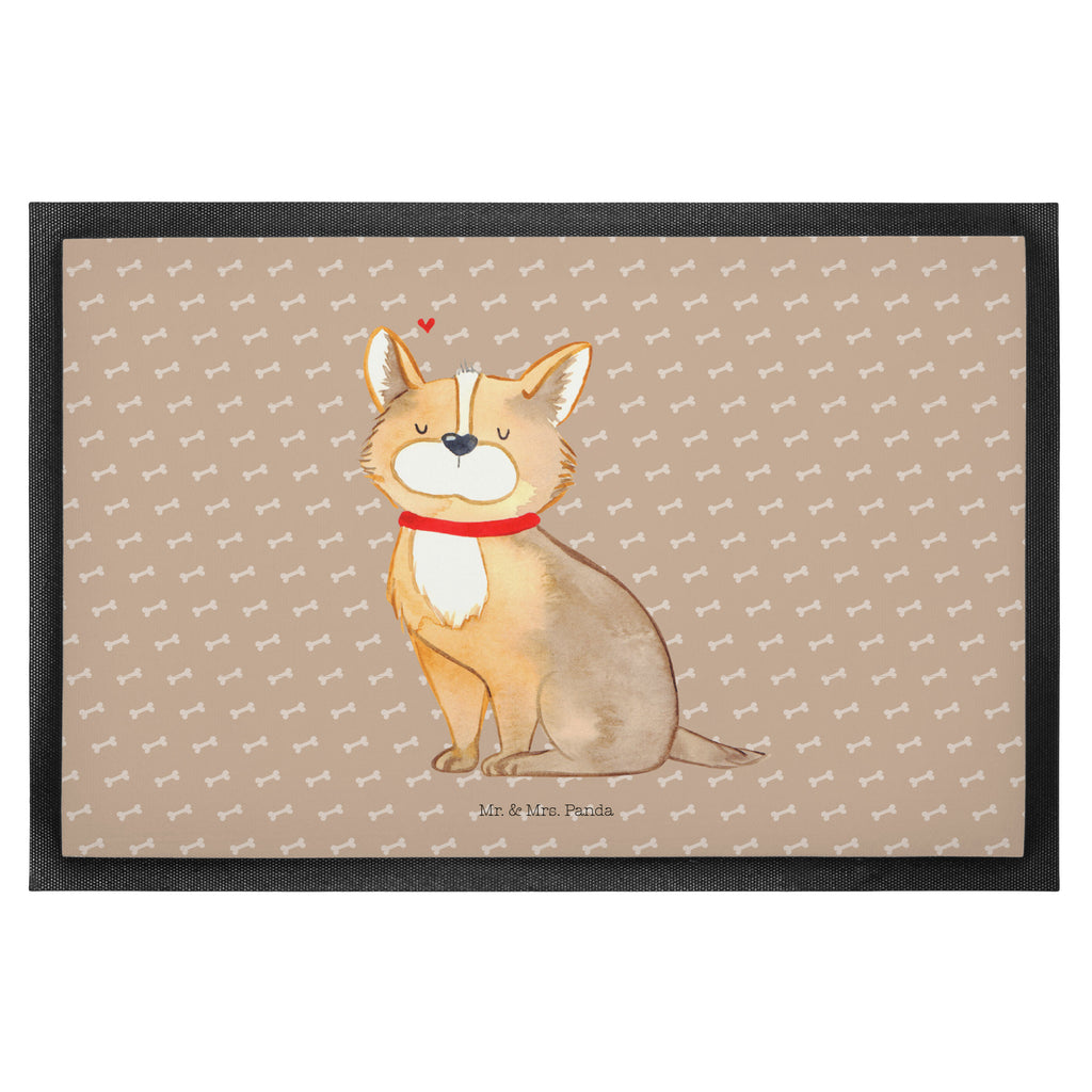 Fußmatte Hundeglück Corgie, Hund, Hundeliebe, Spruch, Hundemama, Hundebesitzer, Liebe Türvorleger, Schmutzmatte, Fußabtreter, Matte, Schmutzfänger, Fußabstreifer, Schmutzfangmatte, Türmatte, Motivfußmatte,  Haustürmatte, Vorleger  Hund, Hundemotiv, Haustier, Hunderasse, Tierliebhaber, Hundebesitzer, Sprüche