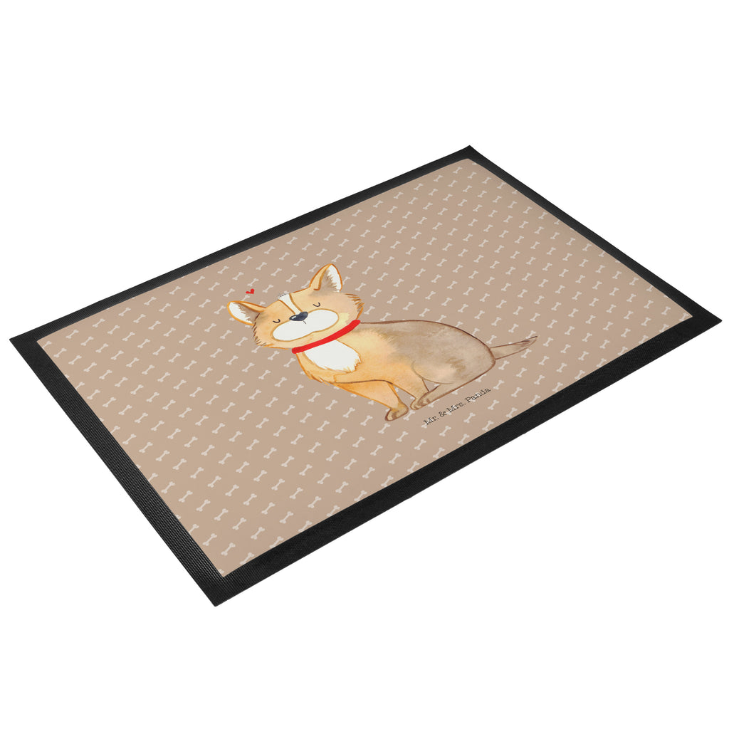 Fußmatte Hundeglück Corgie, Hund, Hundeliebe, Spruch, Hundemama, Hundebesitzer, Liebe Türvorleger, Schmutzmatte, Fußabtreter, Matte, Schmutzfänger, Fußabstreifer, Schmutzfangmatte, Türmatte, Motivfußmatte,  Haustürmatte, Vorleger  Hund, Hundemotiv, Haustier, Hunderasse, Tierliebhaber, Hundebesitzer, Sprüche