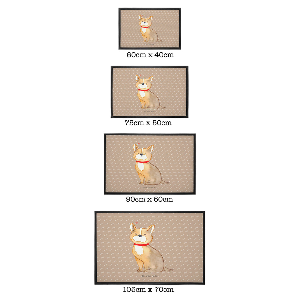 Fußmatte Hundeglück Corgie, Hund, Hundeliebe, Spruch, Hundemama, Hundebesitzer, Liebe Türvorleger, Schmutzmatte, Fußabtreter, Matte, Schmutzfänger, Fußabstreifer, Schmutzfangmatte, Türmatte, Motivfußmatte,  Haustürmatte, Vorleger  Hund, Hundemotiv, Haustier, Hunderasse, Tierliebhaber, Hundebesitzer, Sprüche