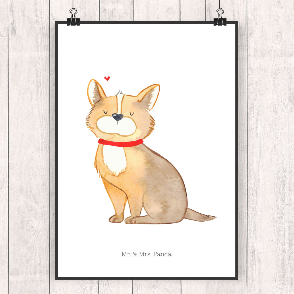 Poster Hundeglück Poster, Wandposter, Bild, Wanddeko, Küchenposter, Kinderposter, Wanddeko Bild, Raumdekoration, Wanddekoration, Handgemaltes Poster, Mr. & Mrs. Panda Poster, Designposter, Kunstdruck, Posterdruck, Hund, Hundemotiv, Haustier, Hunderasse, Tierliebhaber, Hundebesitzer, Sprüche, Corgie, Hundeliebe, Spruch, Hundemama, Liebe
