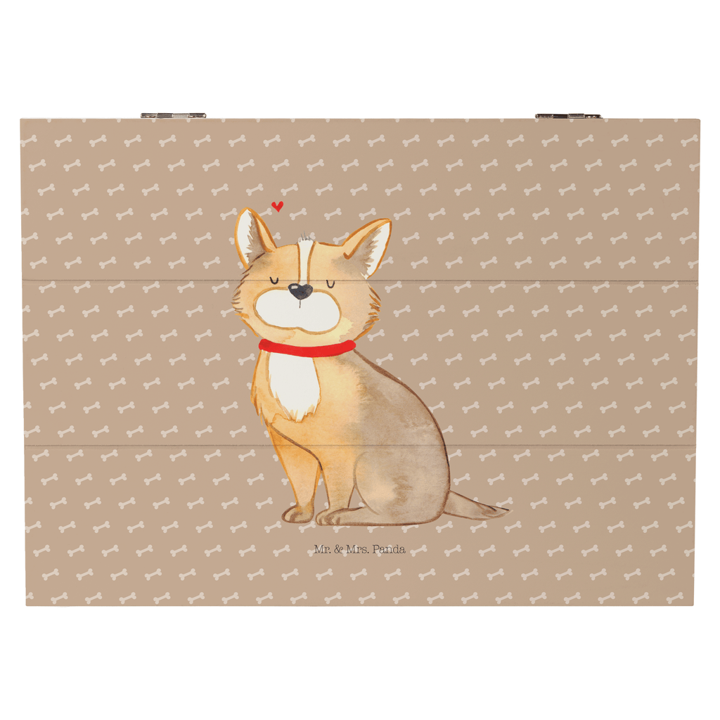 Holzkiste Hundeglück Corgie, Hund, Hundeliebe, Spruch, Hundemama, Hundebesitzer, Liebe Holzkiste, Kiste, Schatzkiste, Truhe, Schatulle, XXL,  Erinnerungsbox, Erinnerungskiste, Dekokiste, Aufbewahrungsbox  Hund, Hundemotiv, Haustier, Hunderasse, Tierliebhaber, Hundebesitzer, Sprüche