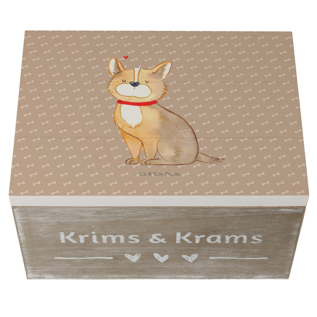 Holzkiste Hundeglück Corgie, Hund, Hundeliebe, Spruch, Hundemama, Hundebesitzer, Liebe Holzkiste, Kiste, Schatzkiste, Truhe, Schatulle, XXL,  Erinnerungsbox, Erinnerungskiste, Dekokiste, Aufbewahrungsbox  Hund, Hundemotiv, Haustier, Hunderasse, Tierliebhaber, Hundebesitzer, Sprüche