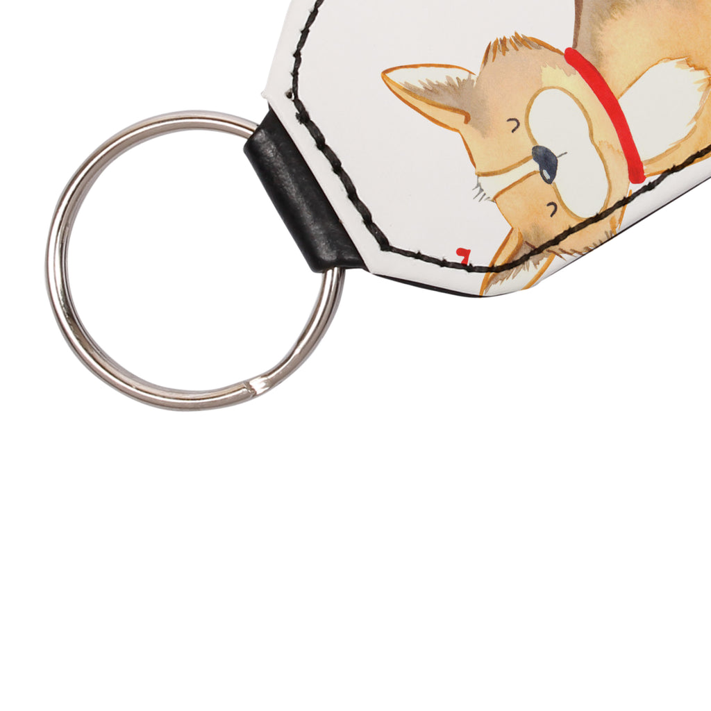 Rechteckig Schlüsselanhänger Hundeglück Schlüsselanhänger, Anhänger, Taschenanhänger, Glücksbringer, Schutzengel, Hund, Hundemotiv, Haustier, Hunderasse, Tierliebhaber, Hundebesitzer, Sprüche, Corgie, Hundeliebe, Spruch, Hundemama, Liebe