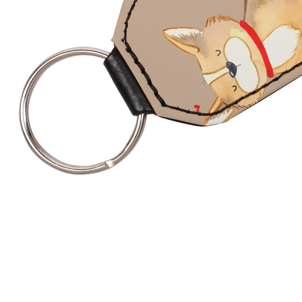 Rechteckig Schlüsselanhänger Hundeglück Schlüsselanhänger, Anhänger, Taschenanhänger, Glücksbringer, Schutzengel, Hund, Hundemotiv, Haustier, Hunderasse, Tierliebhaber, Hundebesitzer, Sprüche, Corgie, Hundeliebe, Spruch, Hundemama, Liebe