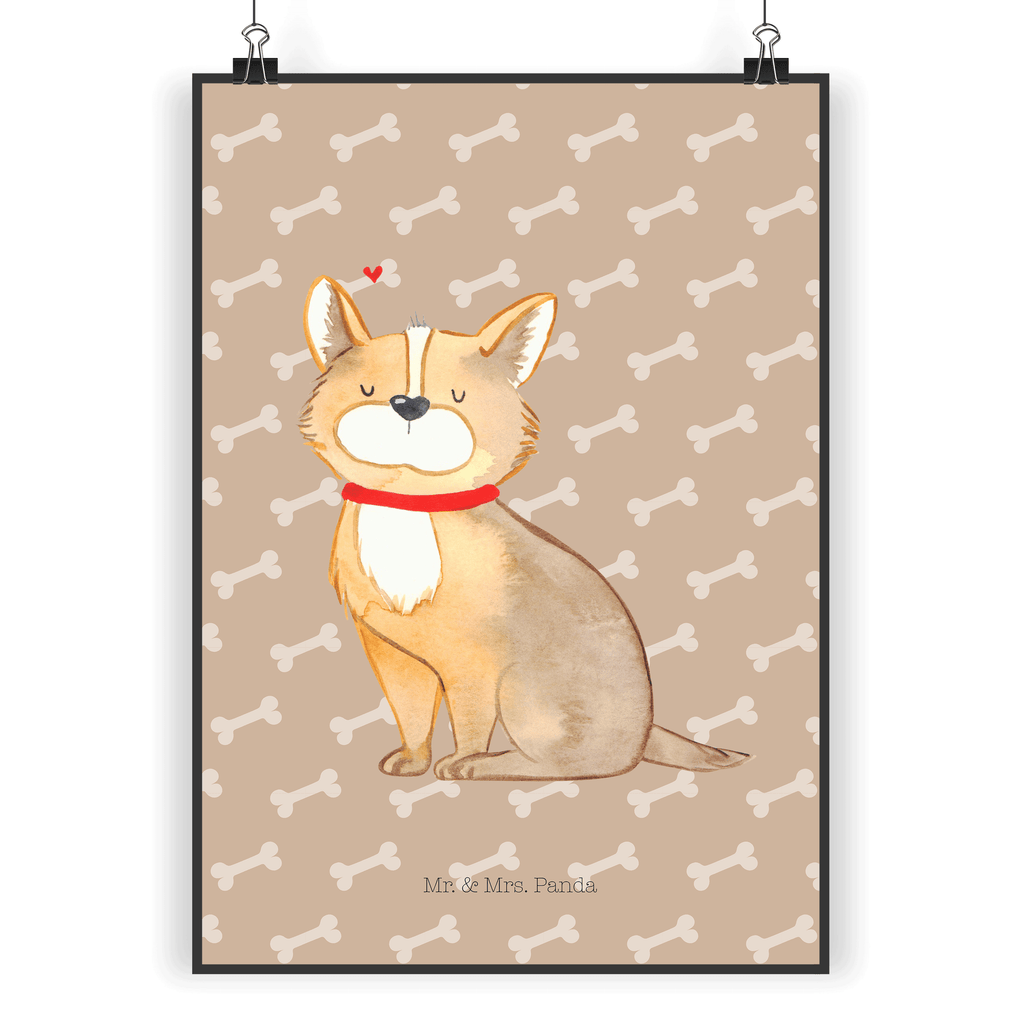 Poster Hundeglück Poster, Wandposter, Bild, Wanddeko, Küchenposter, Kinderposter, Wanddeko Bild, Raumdekoration, Wanddekoration, Handgemaltes Poster, Mr. & Mrs. Panda Poster, Designposter, Kunstdruck, Posterdruck, Hund, Hundemotiv, Haustier, Hunderasse, Tierliebhaber, Hundebesitzer, Sprüche, Corgie, Hundeliebe, Spruch, Hundemama, Liebe