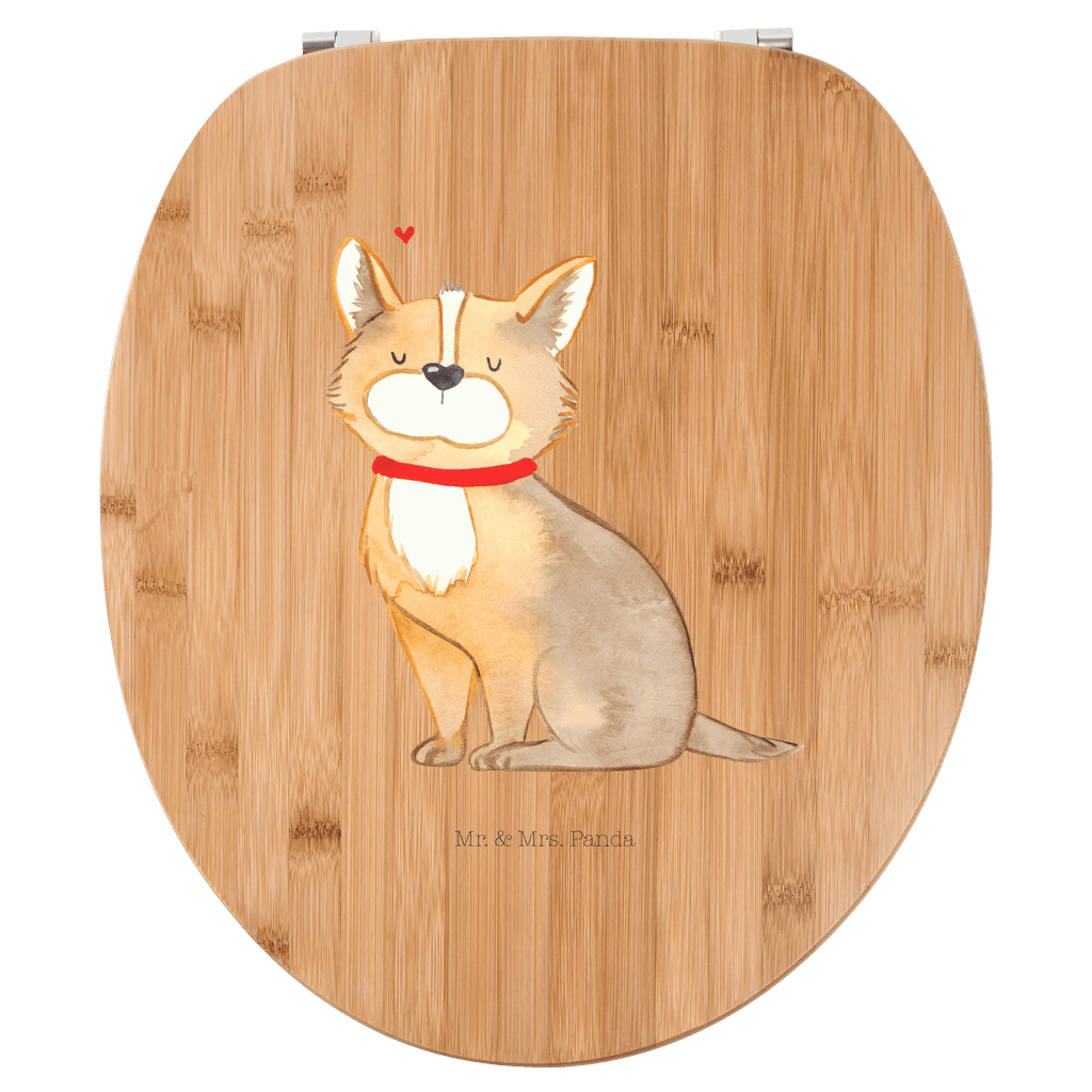 Motiv WC Sitz Hundeglück Klobrille, Klodeckel, Toilettendeckel, WC-Sitz, Toilette, Hund, Hundemotiv, Haustier, Hunderasse, Tierliebhaber, Hundebesitzer, Sprüche, Corgie, Hundeliebe, Spruch, Hundemama, Liebe