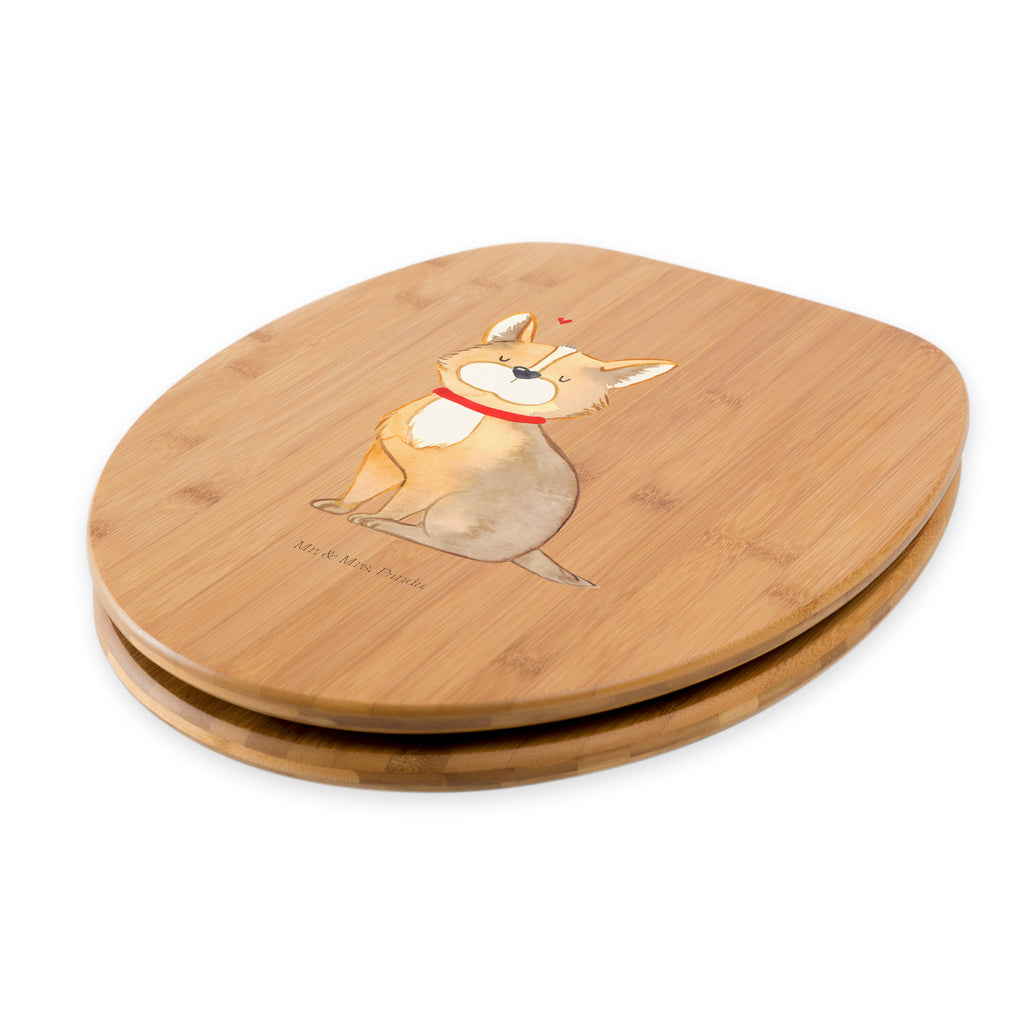 Motiv WC Sitz Hundeglück Klobrille, Klodeckel, Toilettendeckel, WC-Sitz, Toilette, Hund, Hundemotiv, Haustier, Hunderasse, Tierliebhaber, Hundebesitzer, Sprüche, Corgie, Hundeliebe, Spruch, Hundemama, Liebe
