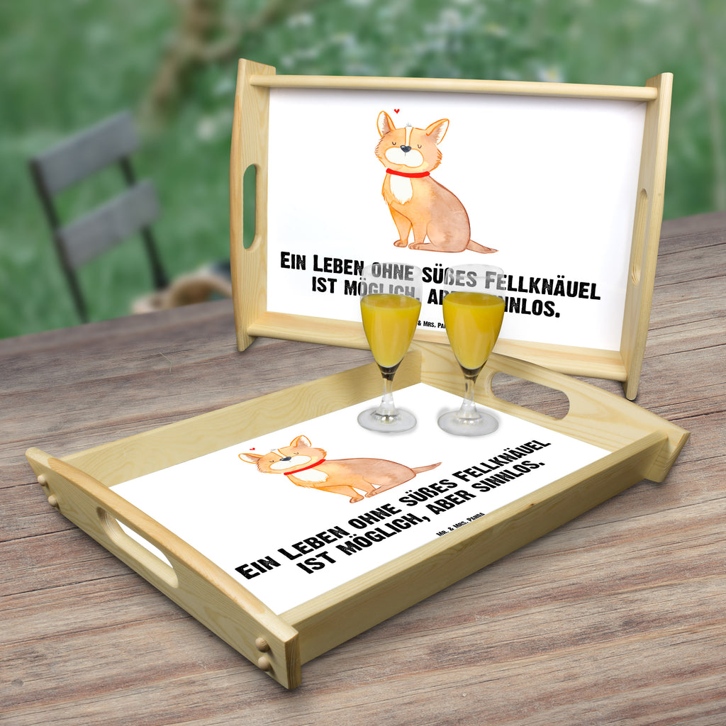 Serviertablett Hundeglück Tablett, Holztablett, Küchentablett, Dekotablett, Frühstückstablett, Hund, Hundemotiv, Haustier, Hunderasse, Tierliebhaber, Hundebesitzer, Sprüche, Corgie, Hundeliebe, Spruch, Hundemama, Liebe