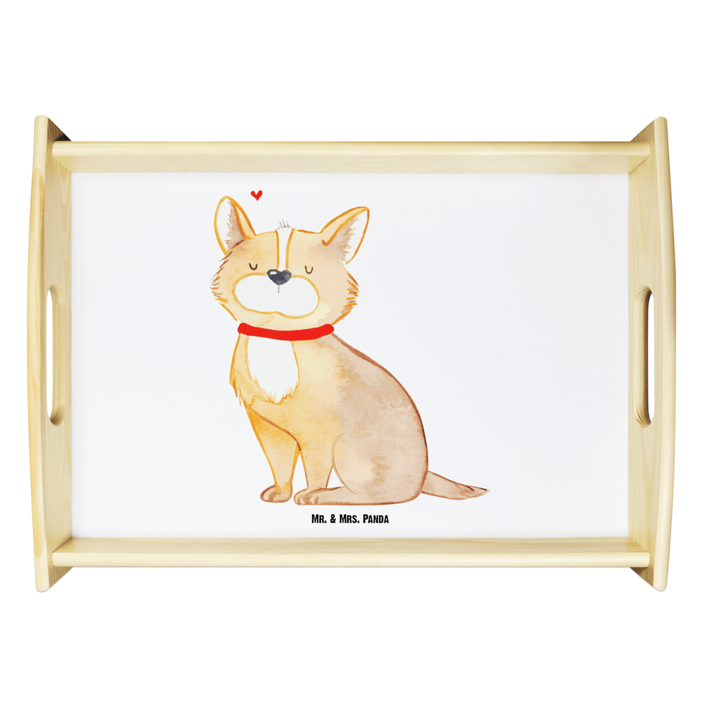 Serviertablett Hundeglück Tablett, Holztablett, Küchentablett, Dekotablett, Frühstückstablett, Hund, Hundemotiv, Haustier, Hunderasse, Tierliebhaber, Hundebesitzer, Sprüche, Corgie, Hundeliebe, Spruch, Hundemama, Liebe