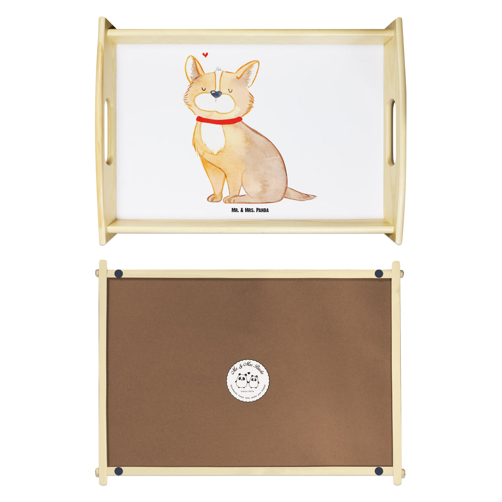 Serviertablett Hundeglück Tablett, Holztablett, Küchentablett, Dekotablett, Frühstückstablett, Hund, Hundemotiv, Haustier, Hunderasse, Tierliebhaber, Hundebesitzer, Sprüche, Corgie, Hundeliebe, Spruch, Hundemama, Liebe