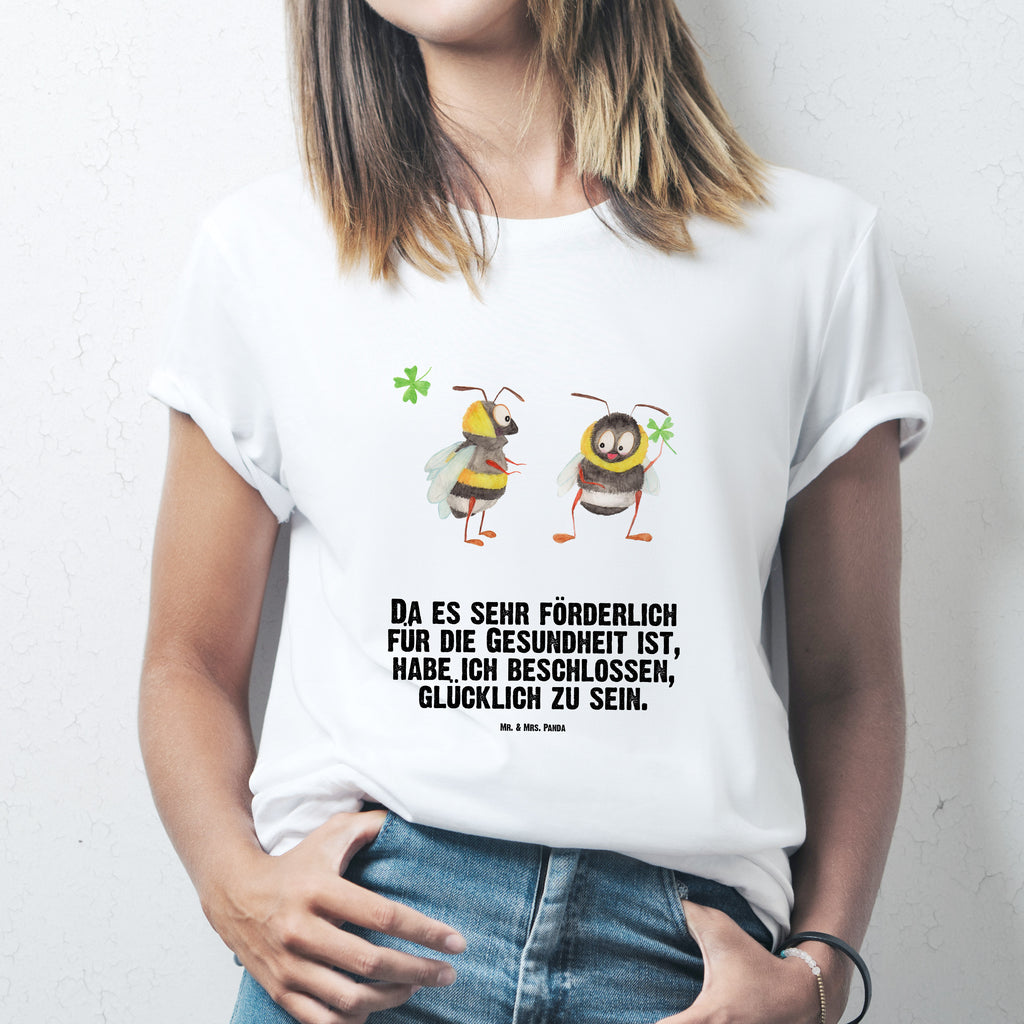 Größe L T-Shirt Hummeln mit Kleeblatt T-Shirt, Shirt, Tshirt, Lustiges T-Shirt, T-Shirt mit Spruch, Party, Junggesellenabschied, Jubiläum, Geburstag, Herrn, Damen, Männer, Frauen, Schlafshirt, Nachthemd, Sprüche, Tiermotive, Gute Laune, lustige Sprüche, Tiere, Hummel, Biene, Spruch positiv, Biene Deko, Spruch schön, glücklich sein, glücklich werden, Spruch fröhlich