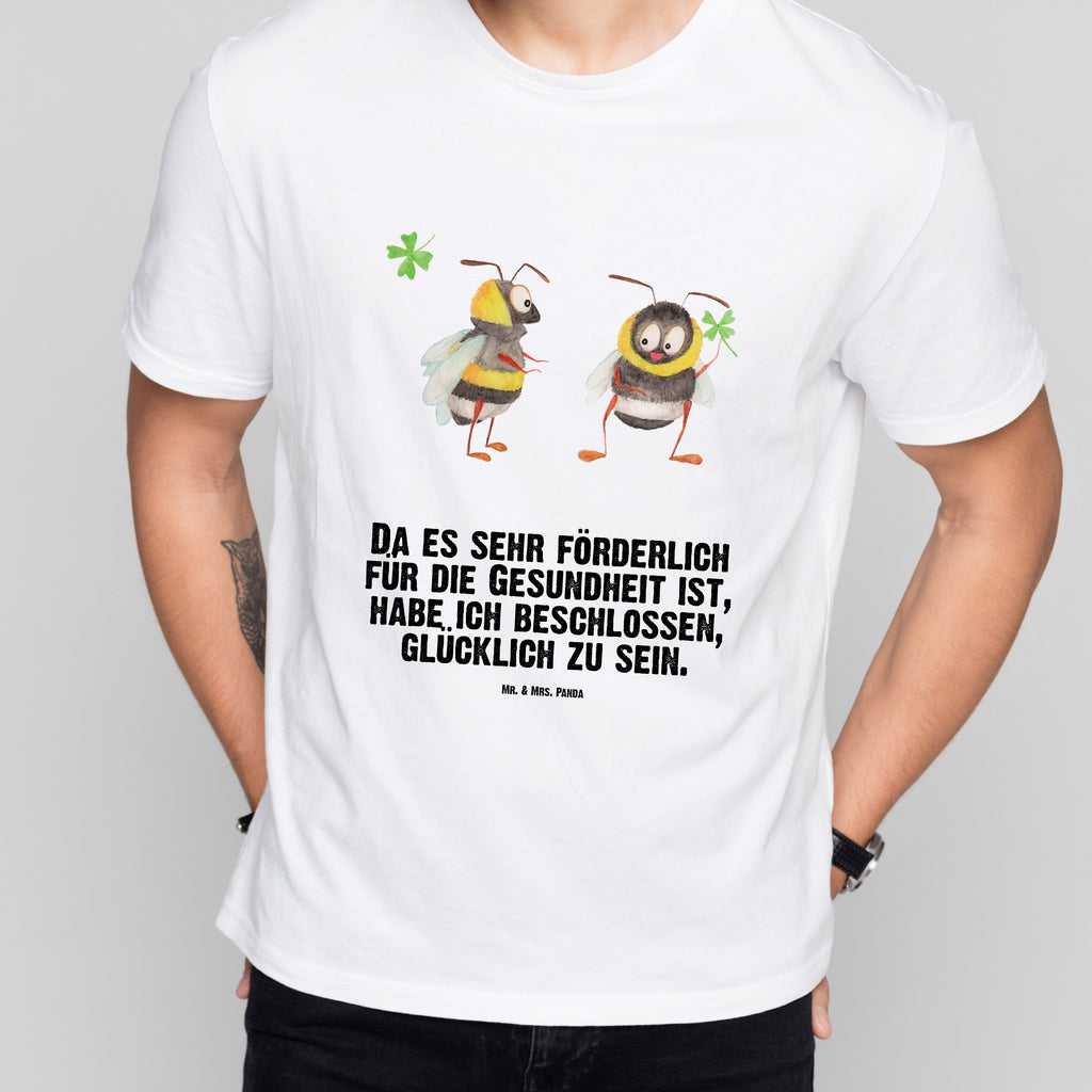 Größe L T-Shirt Hummeln mit Kleeblatt T-Shirt, Shirt, Tshirt, Lustiges T-Shirt, T-Shirt mit Spruch, Party, Junggesellenabschied, Jubiläum, Geburstag, Herrn, Damen, Männer, Frauen, Schlafshirt, Nachthemd, Sprüche, Tiermotive, Gute Laune, lustige Sprüche, Tiere, Hummel, Biene, Spruch positiv, Biene Deko, Spruch schön, glücklich sein, glücklich werden, Spruch fröhlich