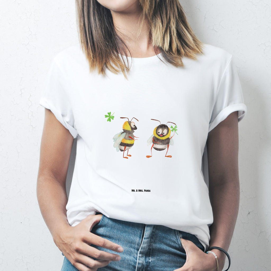 Größe L T-Shirt Hummeln mit Kleeblatt T-Shirt, Shirt, Tshirt, Lustiges T-Shirt, T-Shirt mit Spruch, Party, Junggesellenabschied, Jubiläum, Geburstag, Herrn, Damen, Männer, Frauen, Schlafshirt, Nachthemd, Sprüche, Tiermotive, Gute Laune, lustige Sprüche, Tiere, Hummel, Biene, Spruch positiv, Biene Deko, Spruch schön, glücklich sein, glücklich werden, Spruch fröhlich