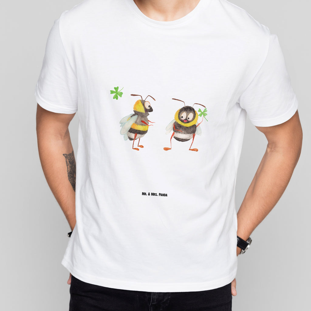 Größe L T-Shirt Hummeln mit Kleeblatt T-Shirt, Shirt, Tshirt, Lustiges T-Shirt, T-Shirt mit Spruch, Party, Junggesellenabschied, Jubiläum, Geburstag, Herrn, Damen, Männer, Frauen, Schlafshirt, Nachthemd, Sprüche, Tiermotive, Gute Laune, lustige Sprüche, Tiere, Hummel, Biene, Spruch positiv, Biene Deko, Spruch schön, glücklich sein, glücklich werden, Spruch fröhlich