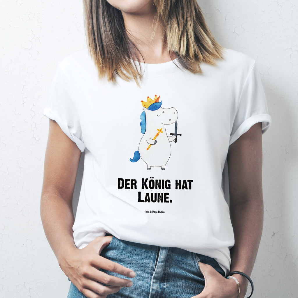 Größe L T-Shirt Einhorn König mit Schwert T-Shirt, Shirt, Tshirt, Lustiges T-Shirt, T-Shirt mit Spruch, Party, Junggesellenabschied, Jubiläum, Geburstag, Herrn, Damen, Männer, Frauen, Schlafshirt, Nachthemd, Sprüche, Einhorn, Einhörner, Einhorn Deko, Pegasus, Unicorn, König, Ritter, Mittelalter