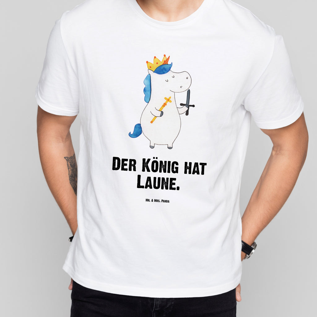 Größe L T-Shirt Einhorn König mit Schwert T-Shirt, Shirt, Tshirt, Lustiges T-Shirt, T-Shirt mit Spruch, Party, Junggesellenabschied, Jubiläum, Geburstag, Herrn, Damen, Männer, Frauen, Schlafshirt, Nachthemd, Sprüche, Einhorn, Einhörner, Einhorn Deko, Pegasus, Unicorn, König, Ritter, Mittelalter
