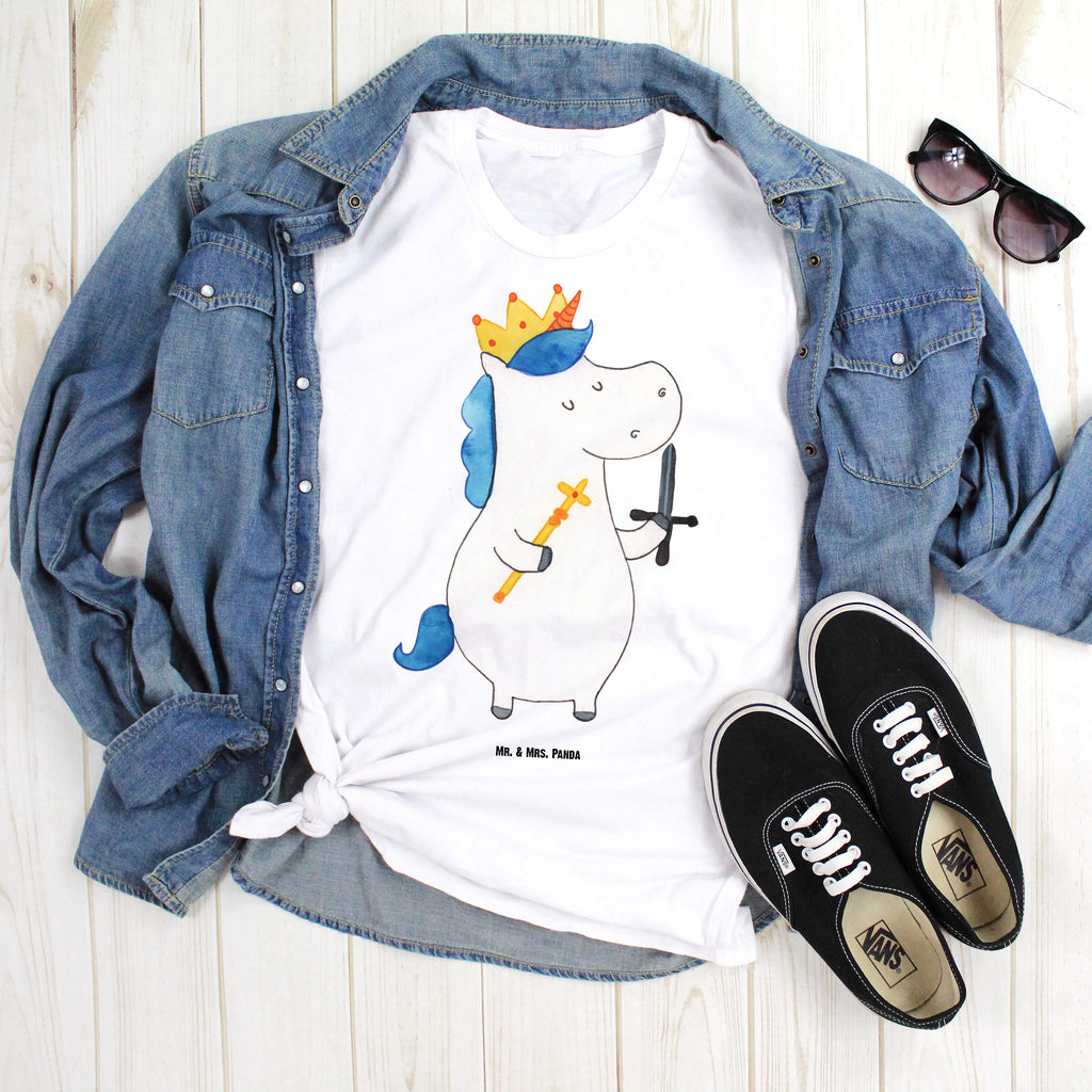Größe L T-Shirt Einhorn König mit Schwert T-Shirt, Shirt, Tshirt, Lustiges T-Shirt, T-Shirt mit Spruch, Party, Junggesellenabschied, Jubiläum, Geburstag, Herrn, Damen, Männer, Frauen, Schlafshirt, Nachthemd, Sprüche, Einhorn, Einhörner, Einhorn Deko, Pegasus, Unicorn, König, Ritter, Mittelalter