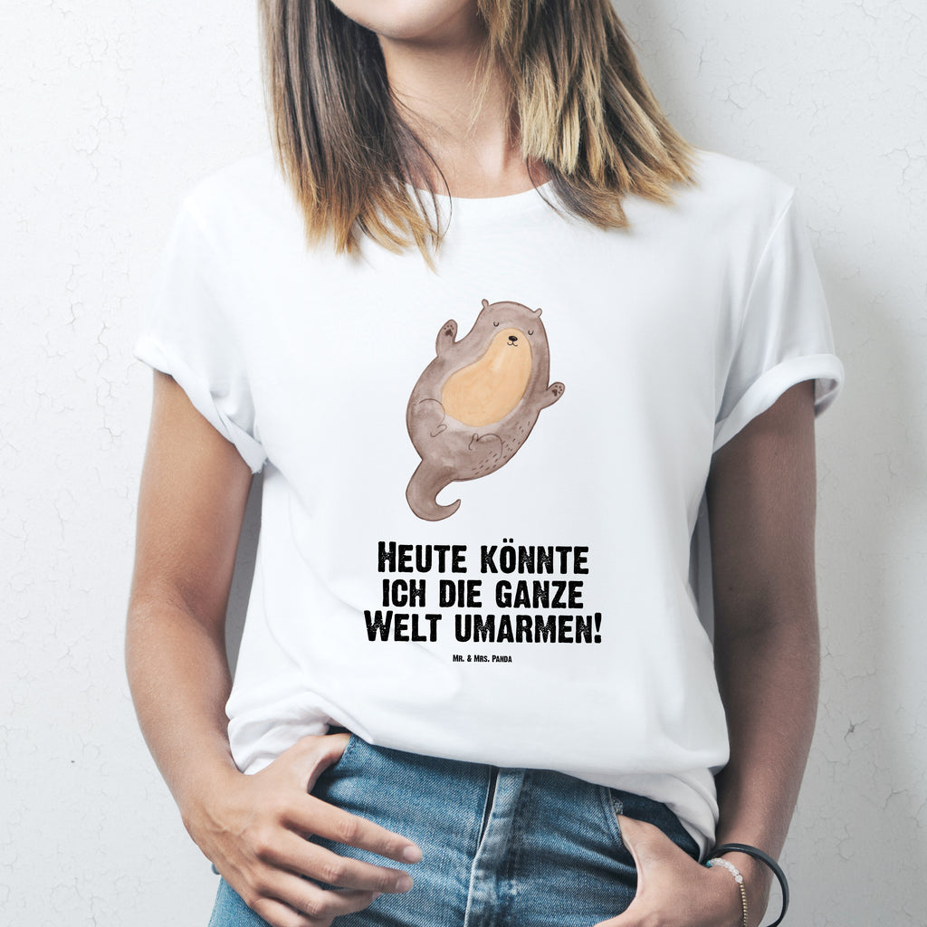 Größe L T-Shirt Otter Umarmen T-Shirt, Shirt, Tshirt, Lustiges T-Shirt, T-Shirt mit Spruch, Party, Junggesellenabschied, Jubiläum, Geburstag, Herrn, Damen, Männer, Frauen, Schlafshirt, Nachthemd, Sprüche, Otter, Fischotter, Seeotter, Otter Seeotter See Otter