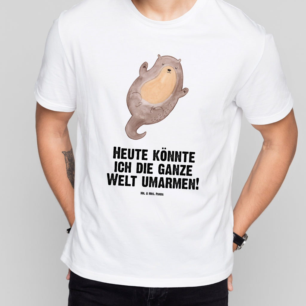 Größe L T-Shirt Otter Umarmen T-Shirt, Shirt, Tshirt, Lustiges T-Shirt, T-Shirt mit Spruch, Party, Junggesellenabschied, Jubiläum, Geburstag, Herrn, Damen, Männer, Frauen, Schlafshirt, Nachthemd, Sprüche, Otter, Fischotter, Seeotter, Otter Seeotter See Otter