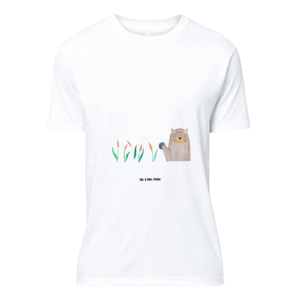 Größe L T-Shirt Otter mit Stein T-Shirt, Shirt, Tshirt, Lustiges T-Shirt, T-Shirt mit Spruch, Party, Junggesellenabschied, Jubiläum, Geburstag, Herrn, Damen, Männer, Frauen, Schlafshirt, Nachthemd, Sprüche, Otter, Fischotter, Seeotter, Otter Seeotter See Otter