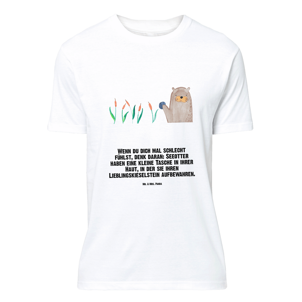 Größe L T-Shirt Otter mit Stein T-Shirt, Shirt, Tshirt, Lustiges T-Shirt, T-Shirt mit Spruch, Party, Junggesellenabschied, Jubiläum, Geburstag, Herrn, Damen, Männer, Frauen, Schlafshirt, Nachthemd, Sprüche, Otter, Fischotter, Seeotter, Otter Seeotter See Otter