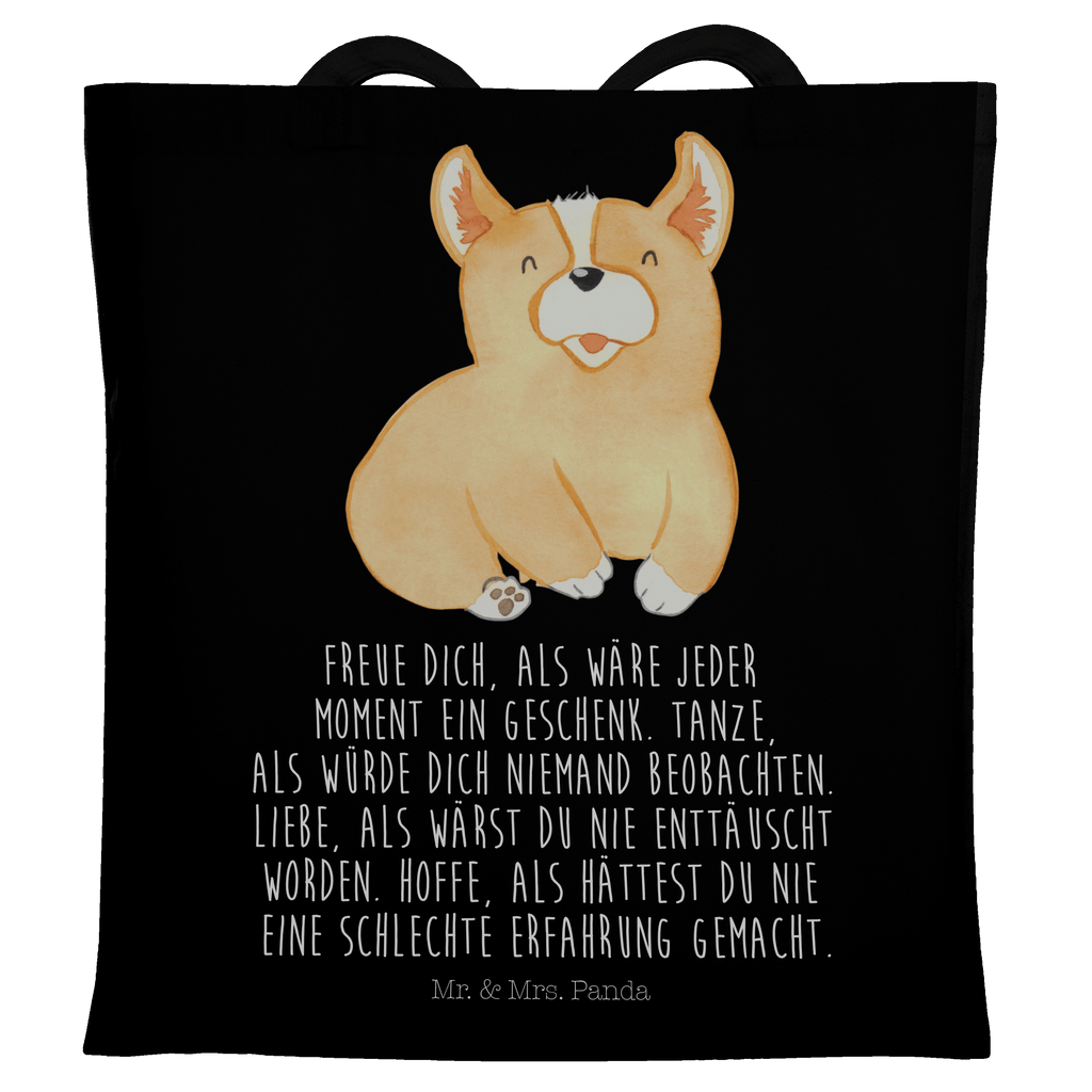 Tragetasche Corgie Beuteltasche, Beutel, Einkaufstasche, Jutebeutel, Stoffbeutel, Hund, Hundemotiv, Haustier, Hunderasse, Tierliebhaber, Hundebesitzer, Sprüche, Corgie, Welsh Corgie Pembroke, britisch, Motivation, Spruch, Hundespruch, Lebensfreude