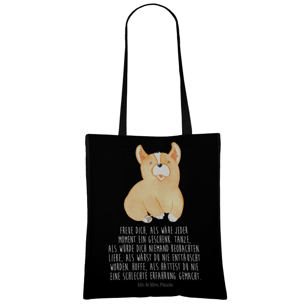 Tragetasche Corgie Beuteltasche, Beutel, Einkaufstasche, Jutebeutel, Stoffbeutel, Hund, Hundemotiv, Haustier, Hunderasse, Tierliebhaber, Hundebesitzer, Sprüche, Corgie, Welsh Corgie Pembroke, britisch, Motivation, Spruch, Hundespruch, Lebensfreude