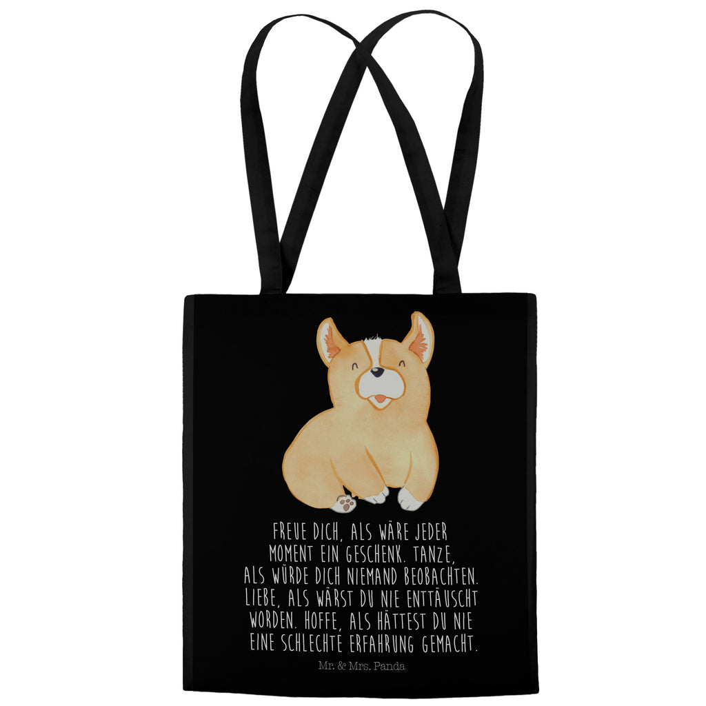 Tragetasche Corgie Beuteltasche, Beutel, Einkaufstasche, Jutebeutel, Stoffbeutel, Hund, Hundemotiv, Haustier, Hunderasse, Tierliebhaber, Hundebesitzer, Sprüche, Corgie, Welsh Corgie Pembroke, britisch, Motivation, Spruch, Hundespruch, Lebensfreude