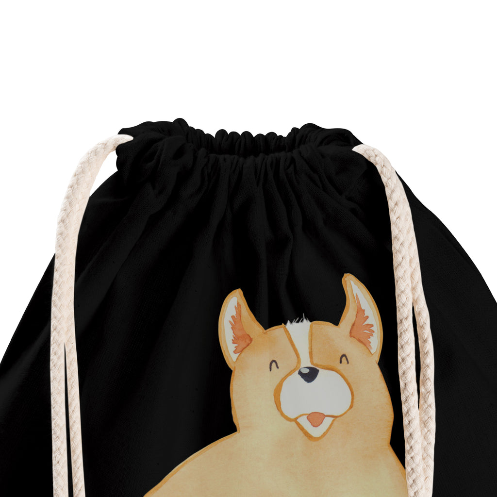Sportbeutel Corgie Turnbeutel, Beutel, Sporttasche, Tasche, Stoffbeutel, Hund, Hundemotiv, Haustier, Hunderasse, Tierliebhaber, Hundebesitzer, Sprüche, Corgie, Welsh Corgie Pembroke, britisch, Motivation, Spruch, Hundespruch, Lebensfreude