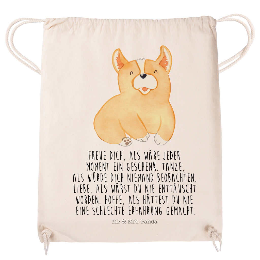Sportbeutel Corgie Turnbeutel, Beutel, Sporttasche, Tasche, Stoffbeutel, Hund, Hundemotiv, Haustier, Hunderasse, Tierliebhaber, Hundebesitzer, Sprüche, Corgie, Welsh Corgie Pembroke, britisch, Motivation, Spruch, Hundespruch, Lebensfreude