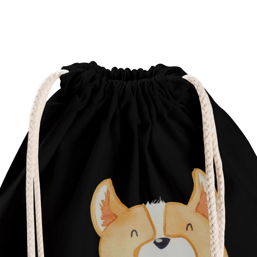 Sportbeutel Corgie Turnbeutel, Beutel, Sporttasche, Tasche, Stoffbeutel, Hund, Hundemotiv, Haustier, Hunderasse, Tierliebhaber, Hundebesitzer, Sprüche, Corgie, Welsh Corgie Pembroke, britisch, Motivation, Spruch, Hundespruch, Lebensfreude