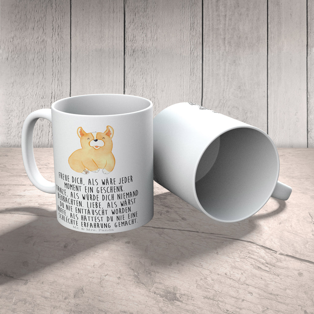 Tasse Corgie Corgie, Hund, Welsh Corgie Pembroke, britisch, Motivation, Spruch, Sprüche, Hundespruch, Lebensfreude	 Becher, Kaffeetasse, Kaffeebecher, Tee, Frühstück, Büro  Hund, Hundemotiv, Haustier, Hunderasse, Tierliebhaber, Hundebesitzer, Sprüche