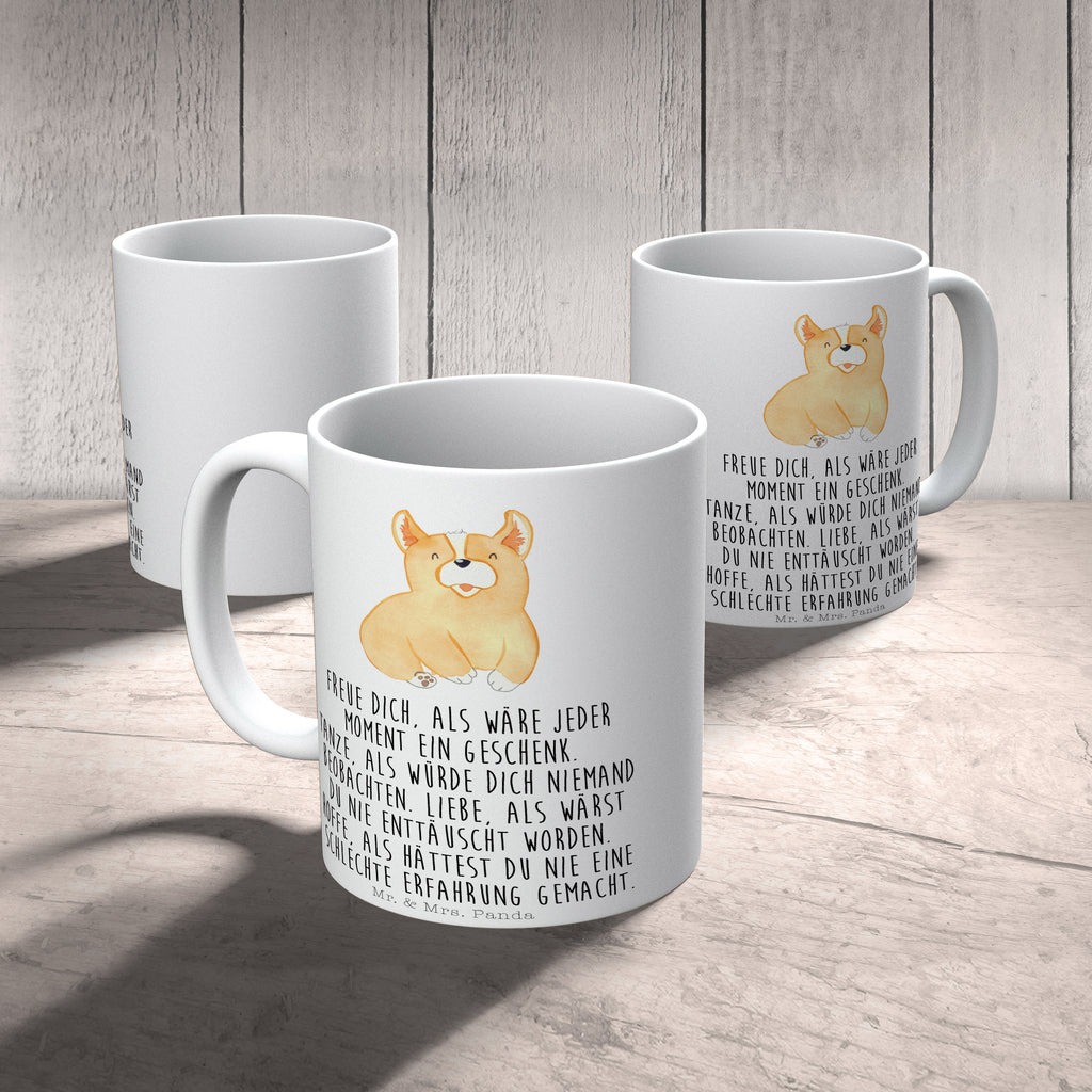 Tasse Corgie Corgie, Hund, Welsh Corgie Pembroke, britisch, Motivation, Spruch, Sprüche, Hundespruch, Lebensfreude	 Becher, Kaffeetasse, Kaffeebecher, Tee, Frühstück, Büro  Hund, Hundemotiv, Haustier, Hunderasse, Tierliebhaber, Hundebesitzer, Sprüche