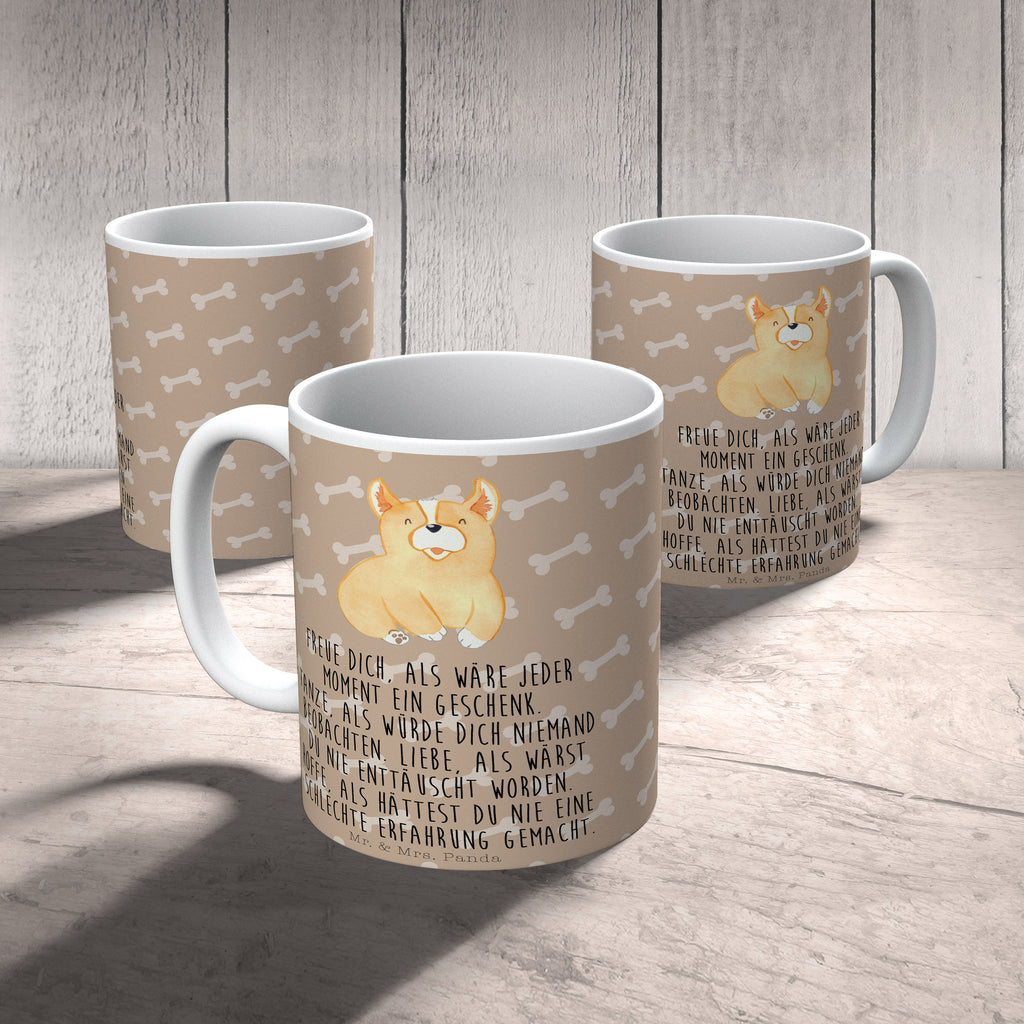 Tasse Corgie Corgie, Hund, Welsh Corgie Pembroke, britisch, Motivation, Spruch, Sprüche, Hundespruch, Lebensfreude	 Becher, Kaffeetasse, Kaffeebecher, Tee, Frühstück, Büro  Hund, Hundemotiv, Haustier, Hunderasse, Tierliebhaber, Hundebesitzer, Sprüche