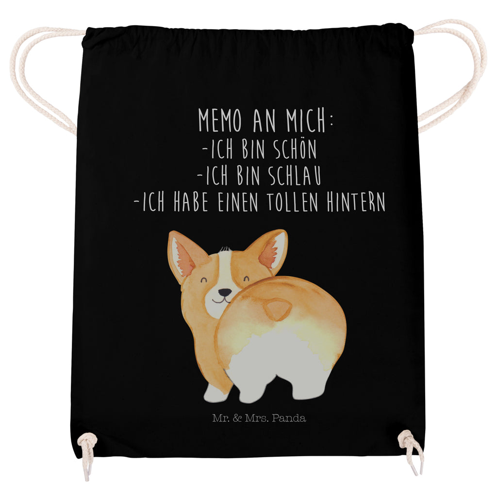 Sportbeutel Corgie Po Turnbeutel, Beutel, Sporttasche, Tasche, Stoffbeutel, Hund, Hundemotiv, Haustier, Hunderasse, Tierliebhaber, Hundebesitzer, Sprüche, Corgie, Hundeliebe, Motivation, Selbstliebe, Spruch