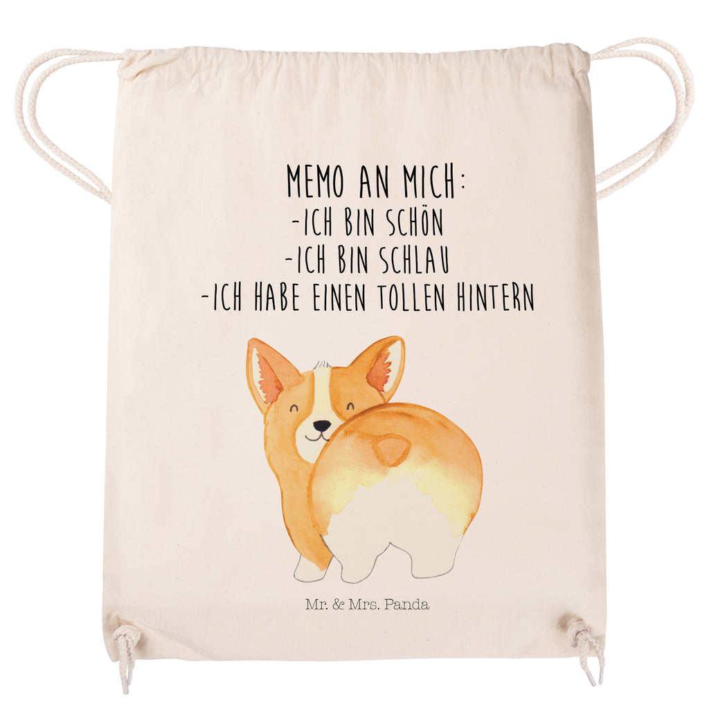 Sportbeutel Corgie Po Turnbeutel, Beutel, Sporttasche, Tasche, Stoffbeutel, Hund, Hundemotiv, Haustier, Hunderasse, Tierliebhaber, Hundebesitzer, Sprüche, Corgie, Hundeliebe, Motivation, Selbstliebe, Spruch