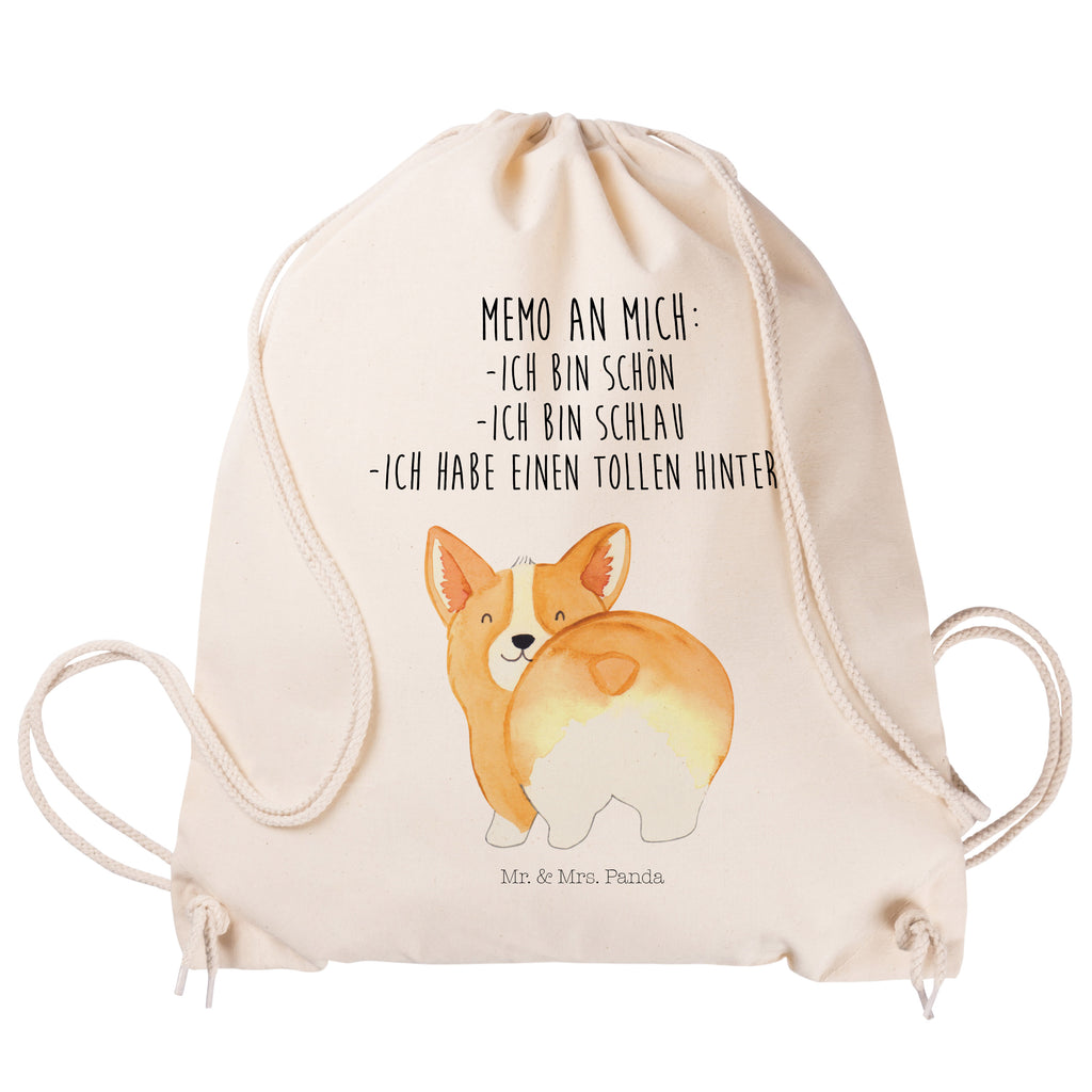 Sportbeutel Corgie Po Turnbeutel, Beutel, Sporttasche, Tasche, Stoffbeutel, Hund, Hundemotiv, Haustier, Hunderasse, Tierliebhaber, Hundebesitzer, Sprüche, Corgie, Hundeliebe, Motivation, Selbstliebe, Spruch