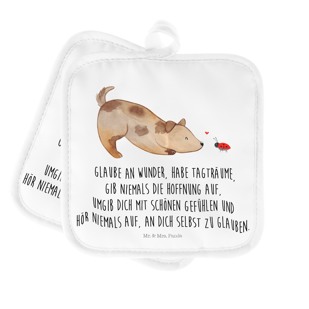 2er Set Topflappen  Hund Marienkäfer Topflappen, Topfuntersetzer, Ofenhandschuh, Topflappen Set, Topflappen lustig, Topflappen mit Spruch, Hund, Hundemotiv, Haustier, Hunderasse, Tierliebhaber, Hundebesitzer, Sprüche, Hunde, Hundespruch, Marienkäfer, Mischling, Mischlinghund