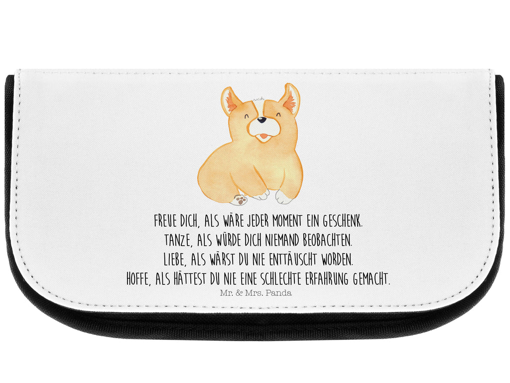 Kosmetiktasche Corgie Kosmetikbeutel, Kulturtasche, Kulturbeutel, Schminktasche, Make-Up Tasche, Hund, Hundemotiv, Haustier, Hunderasse, Tierliebhaber, Hundebesitzer, Sprüche, Corgie, Welsh Corgie Pembroke, britisch, Motivation, Spruch, Hundespruch, Lebensfreude