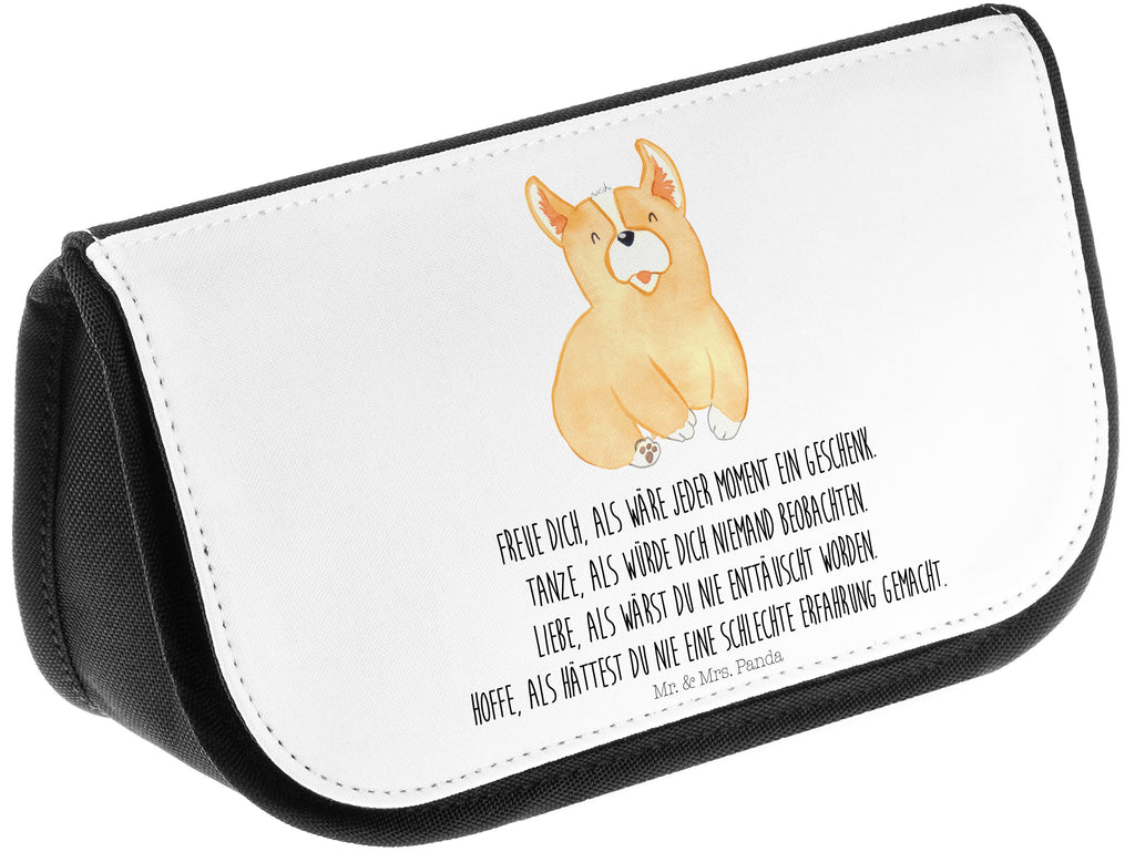 Kosmetiktasche Corgie Kosmetikbeutel, Kulturtasche, Kulturbeutel, Schminktasche, Make-Up Tasche, Hund, Hundemotiv, Haustier, Hunderasse, Tierliebhaber, Hundebesitzer, Sprüche, Corgie, Welsh Corgie Pembroke, britisch, Motivation, Spruch, Hundespruch, Lebensfreude