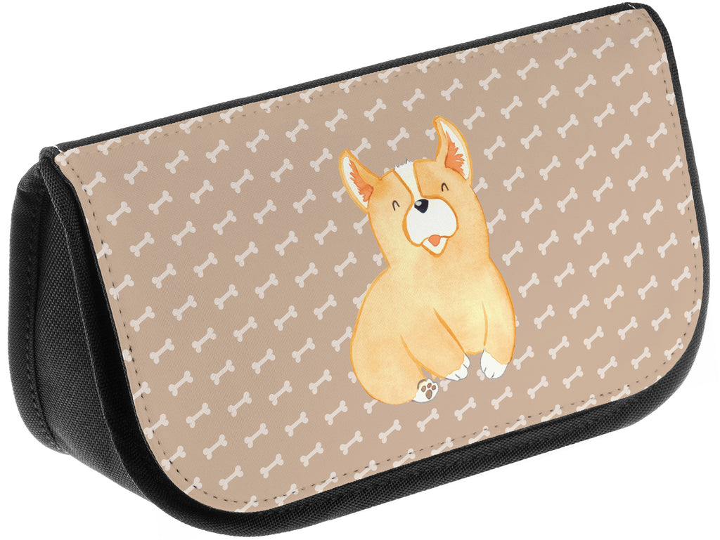 Kosmetiktasche Corgie Kosmetikbeutel, Kulturtasche, Kulturbeutel, Schminktasche, Make-Up Tasche, Hund, Hundemotiv, Haustier, Hunderasse, Tierliebhaber, Hundebesitzer, Sprüche, Corgie, Welsh Corgie Pembroke, britisch, Motivation, Spruch, Hundespruch, Lebensfreude