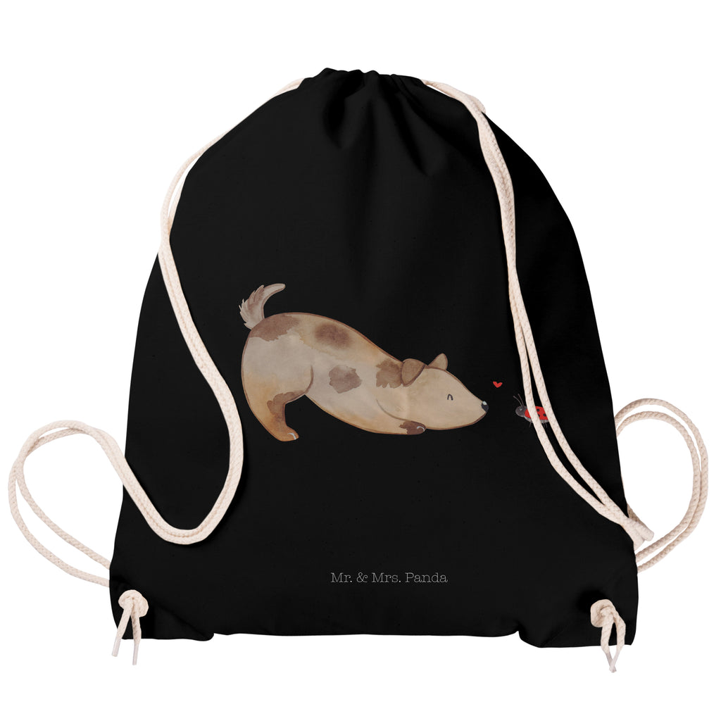 Sportbeutel Hund Marienkäfer Turnbeutel, Beutel, Sporttasche, Tasche, Stoffbeutel, Hund, Hundemotiv, Haustier, Hunderasse, Tierliebhaber, Hundebesitzer, Sprüche, Hunde, Hundespruch, Marienkäfer, Mischling, Mischlinghund