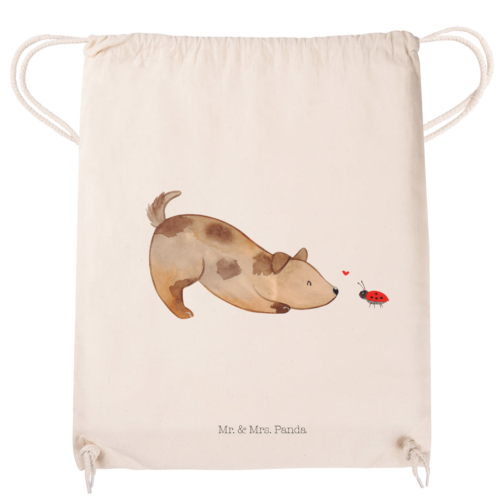 Sportbeutel Hund Marienkäfer Turnbeutel, Beutel, Sporttasche, Tasche, Stoffbeutel, Hund, Hundemotiv, Haustier, Hunderasse, Tierliebhaber, Hundebesitzer, Sprüche, Hunde, Hundespruch, Marienkäfer, Mischling, Mischlinghund